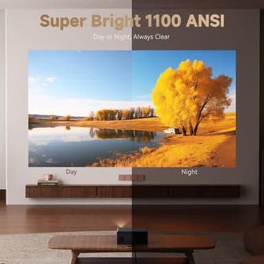 Wanbo X5 Pro Google TV Projector 4K Supported, 1100 ANSI Smart Projector with WiFi and Bluetooth, Outdoor & Home Movie Proyector, Auto Focus & Keystone, HDMI 2.0, Voice Control, HDR10 (2025 Upgraded) - Image 3