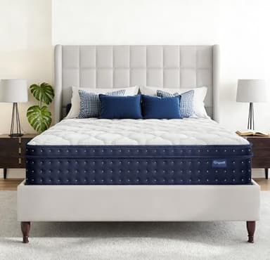 Vesgantti Twin Mattress 12 Inch in a Box, Fiberglass Free Hybrid Single Mattress with Individual Pocket Springs & Memory Foam – Medium Firm Feel Support for Back Pain Relief & Cool Sleep, 120-Night - Image 1