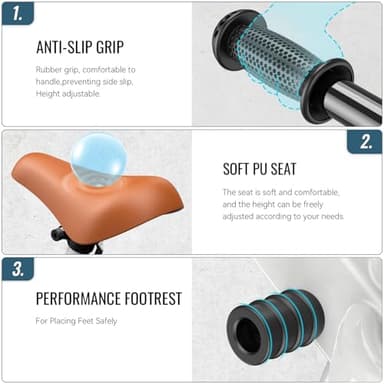 SEREED Toddler Balance Bike 2 Year Old, No Pedal Kids Toy Bike for 2-5 Years Old, Tool-Free Adjustment, Gift for 2-3 Boys Girls, Customize Plate with 3pcs Stickers (White) - Image 5