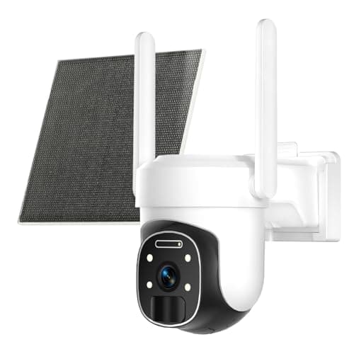 HUEVUE 4G LTE Cellular Security Camera Wireless Outdoor, 2K No WiFi Security Cellular Camera Solar Powered with Color Night Vision, PIR Motion Sensor AI Tracking for Farm/RV - Image 1