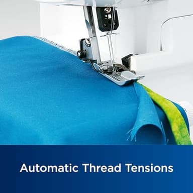 Brother Serger, 1034D, Heavy-Duty Metal Frame Overlock Machine, 1,300 Stitches Per Minute, Removeable Trim Trap, 3 Included Accessory Feet, White - Image 6