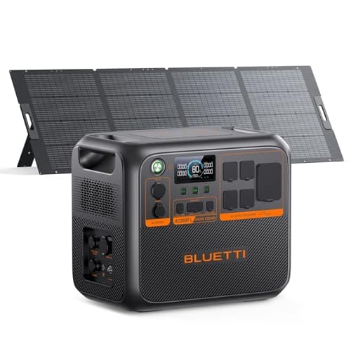 BLUETTI AC200PL Solar Generator with 350W Solar Panel (Ship Separately), 2304Wh LFP Battery Backup, Expandable to 8448Wh, 4 2400W AC Outlets (3600W Power Lifting), TT30 Output for RV, Camping, Outage - Image 1