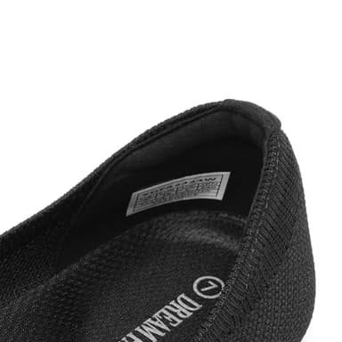 DREAM PAIRS Ballet Flats Shoes for Women, Foldable Knit Women's Flats with Arch Support, Comfortable Shoes for Women Dressy Casual Work Office,Size 10,Black,SDFA2423W - Image 5