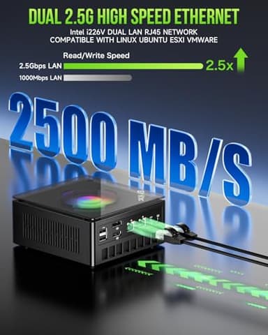 GMKtec K11 Gaming Mini PC, AMD Ryzen 9 8945HS(8C/16T, Up to 5.2GHz), 64GB DDR5 RAM 1TB Mini Desktop Computer, HDMI/Oculink/DisplayPort/USB4*2 - Image 5