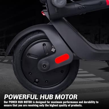 Phantomgogo Foldable Electric Scooter - Powerful Motor, 28 Miles Range, 15.5 Mph, Intelligent Light, Eco-Friendly, Perfect for Adult Commuters (10 Inch Wheels (Upgraded)) - Image 5
