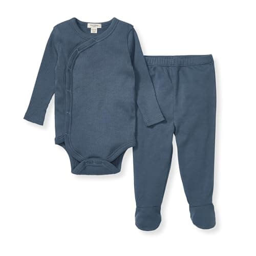 Burt's Bees Baby Unisex Baby Bodysuit & Pant Set, 100% Organic Cotton - Image 1