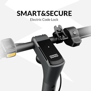 Electric Scooter ZD01,500W Peak Motor & 19MPH Electric Scooter Adults, 12-15 Mi Range Electric Kick Scooters, 8.5" Solid Tires, E-Lock& E-Horn, Lightweight Foldable Escooter for Commuter - Image 4