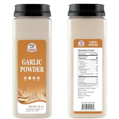 52USA Garlic Powder 22 oz (1.54Lb), Fine Garlic Powder Seasoning for Cooking, Grilled Meats, Salads, Flavor Vegetables and Dressings, Gluten Free - Image 2