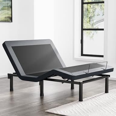 SunsGrove Full Adjustable Bed Frame with Wireless Remote, Zero Gravity, Head & Foot Incline, Anti-Snore, Memory Presets, Quiet Motor, Electric Bed with Adjustable Leg Heights - Image 1