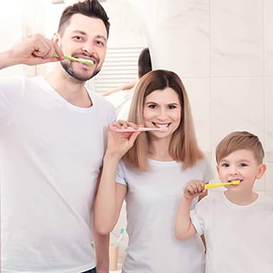 SUREE Extra Soft Toothbrush for Sensitive Teeth, Upgraded 10000 Ultra Soft Bristles for Adults & Elders, Manual Travel Toothbrush with Individual Portable Case (4 Pack) - Image 6