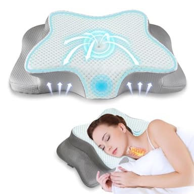 Pain Relief Cervical Pillow for Neck Support,Adjustable Ergonomic Pillow Cozy Sleeping,Odorless Orthopedic Memory Foam Pillows,Contour Bed Pillow for Side Back Stomach Sleeper - Image 7