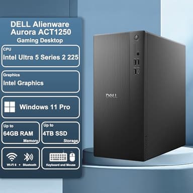 Dell Tower ECT1250 Business Desktop Intel 10-core Ultra 5 225 (Beats Ultra 7 165H) 32GB RAM 1TB SSD Wi-Fi 6 Win11Pro ICP Hub w/Copilot AI - Image 3