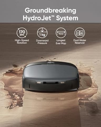 eufy S1 with All-in-One Station, HydroJet System with Roller Mop, Robot Vacuum and Mop Combo, Incredible Suction, Obstacle Avoidance, Multi-Level Mapping, Mop Auto-Retraction, Perfect for Pet Hair - Image 2