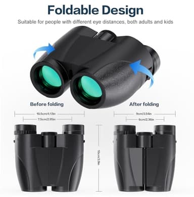 20x25 Compact Binoculars for Adults and Kids, High Power Adults Binoculars with Low Light Vision for Bird Watching, Outdoor Hunting, Travel, Concert - Image 2