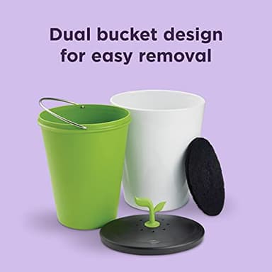 Chef'n 401-420-120 EcoCrock Counter Compost Bin Black and White 3.3 liter 1 - Image 4