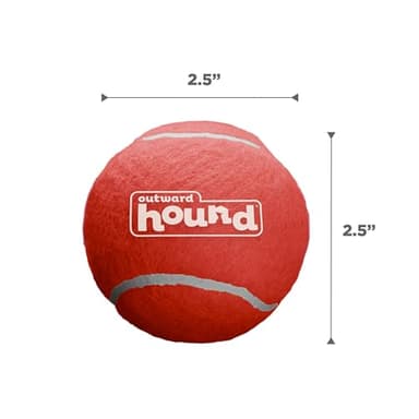 Outward Hound Squeaker Ballz 4-Pack Tennis Ball Dog Toys with Squeaker, Interactive Fetch Play for Pets Under 50 lbs, Training Balls for Indoor & Outdoor Exercise, Medium, 2.5-inch - Image 7