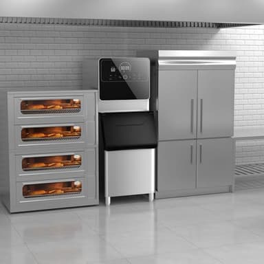 Commercial Ice Maker 600 Lbs/24H Commercial Ice Maker Machine Industrial Ice Machine with 400Lbs Storage, Ice Ready in 5-12 min, Stainless Steel Ice Maker for Bar Cafe Business Restaurant - Image 9