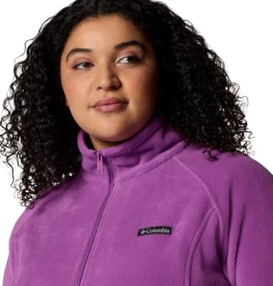Columbia Women's Benton Springs Full Zip, Razzle, 2X - Image 4
