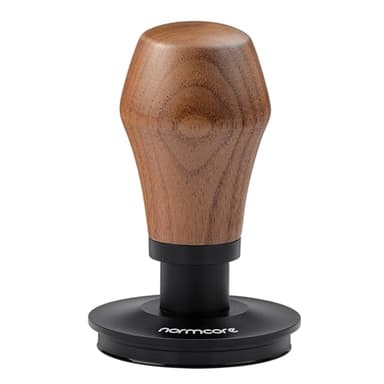 Normcore 53.3mm Coffee Tamper V4.1 with Click Sound Feedback, Fits Breville Sage 54mm Espresso Machines Portafilter, Spring Loaded Tamper with Flat Base, Genuine American Walnut Handle - Image 4
