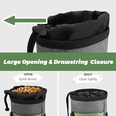 LIOOPET Dog Treat Pouch Training Behavior Aid, Dog Treat Training Bag for Dog Walks Outdoor Activities Travel, Built-in Poop Bag Dispenser 3 Ways to Wear - Image 3