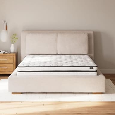 Signature Design by Ashley King Size Chime 10 Inch Medium Firm Hybrid Mattress with Cooling Gel Memory Foam for Pressure Relief, Fiberglass Free, Mattress In A Box - Image 3