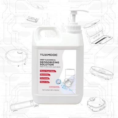 Yuamdoe Deep Cleaning & Deodorizing Solution, 85 FL OZ/2.5L, Designed for Roborock, Compatible with Saros Series, S8 Series, S7 Series, Q Revo Series,Q Series, Blended Flowery - Image 7