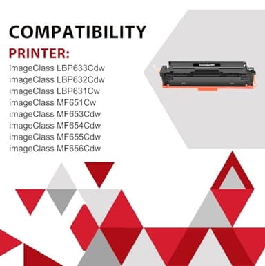 067 067H Black Toner Cartridge 2 Pack MF656CDW MF654CDW Compatible Replacement for Canon 067 Black 067H Color ImageCLASS LBP632CDW MF653Cdw LBP633CDW MF651CW LBP631CW Printer High Yield Ink | 2-Pack - Image 2