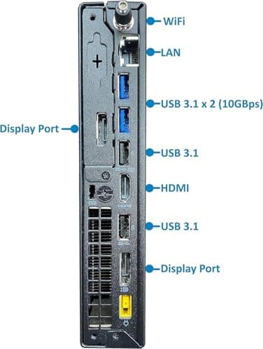 Lenovo ThinkCentre M720q Mini Desktop Win11 Pro, M720Q Micro PC Computer Core i5-8th, 16 GB RAM, 256 GB SSD, Keyboard, 4K Supported (Renewed) - Image 3