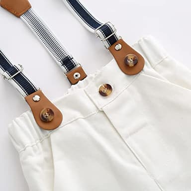 Boarnseorl Baby Boys Pants with Suspenders, 12-18M - Image 4
