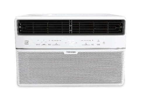 Toshiba 8,000 BTU 115-Volt Smart Wi-Fi Touch Control Window Air Conditioner with Remote for up to350 Sq. Ft.in White (Renewed)