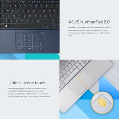 ASUS VivoBook Laptop | 40GB RAM | 1TB PCIe SSD Storage | 14" FHD Display | Intel 12th Generation 6 Core Processor | Bluetooth | HDMI | Thin & Light | Windows 11 Pro | w/WOWPC Recovery USB - Image 5