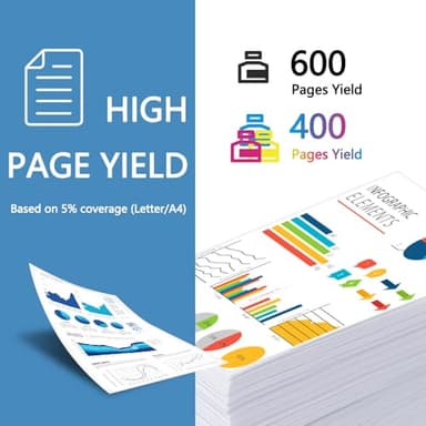 260XL 261XL Replacement for Canon Ink 260 and 261 Ink Cartridges PG-260 XL CL-261 XL for Canon Pixma TS6420a TS6420 TS6400 TR7020a TR7020 TR7000 TS5300 TS5320 Printer Ink Cartridge (1 Black,1 Color) - Image 2