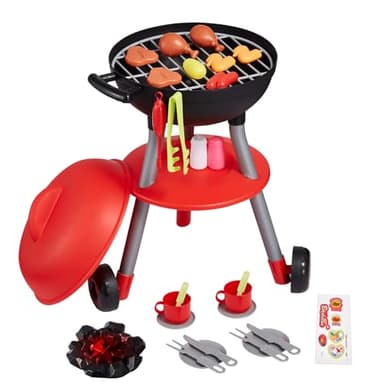 VEVOR 28 PCS BBQ Grill Playset, Kids Toys Kitchen Playset with Sound & Light, Little Chef Play, Interactive Grill Play Food Cooking Playset Barbecue Toy Grill for Toddlers Boys Girls 3-5 Birthday Gift - Image 1