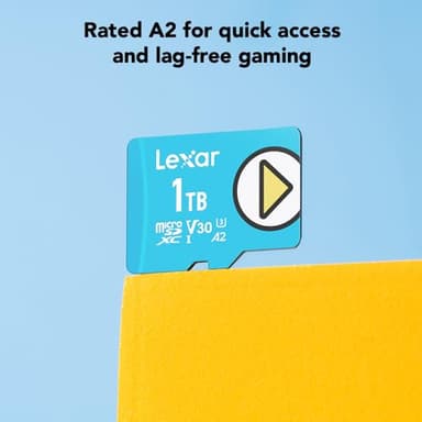 Lexar 1TB Play Blue Micro SD Card, UHS-I, C10, U3, V30, A2, 4K, Up to 160MB/s microSDXC Memory Card, Expanded Storage for Nintendo-Switch 1, Gaming Devices, Smartphones, Tablets (LMSPLBL001T-BNNNU) - Image 5