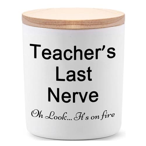 BFJLIFE Teacher Gifts for Women Funny Unique Novelty Daycare Music Preschool Dance Teacher Appreciation Gift for Christmas Lavender Scented Soy Candles - Image 1