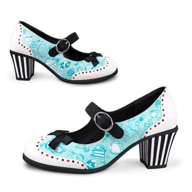 Hot Chocolate Design Chocolaticas Mid Heels Alice Women's Mary Jane Pump Multicoloured HCD 41 - Image 6