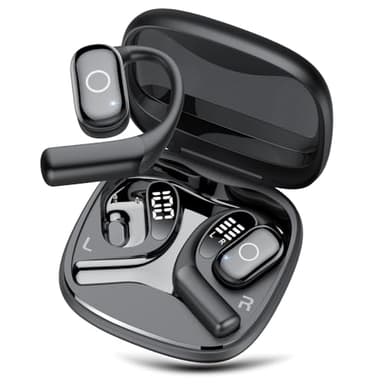 AI Translation Earbuds Real Time, 163 Language Translator Earbuds for iPhone and Android, 80H Playtime,3-in-1 Translation Headphones Translating Device, for Travel/Business/Meeting/Learning (Black) - Image 1