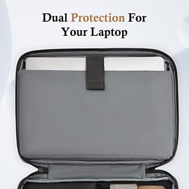 bagasin Laptop Sleeve Case, 15 15.6 16 inch TSA Laptop Sleeve Water Resistant with 4-Layer Protection, Computer Carrying Bag Compatible with MacBook, HP, Dell, Lenovo, Asus Notebook - Image 2