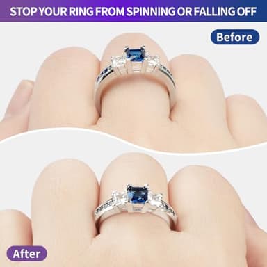 Ring Sizers for Loose Rings - 10ml Invisible Guards Adjuster for Men and Women, Spacers & Tighteners, with UV LED Lamp, Fit Any Rings Resizer, Reduces by 0.5-1.5mm - Image 4