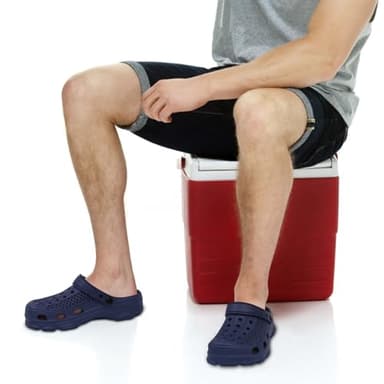 Beslip Womens Mens Garden Clogs Shoes with Arch Support Unisex Comfort Slip-on Sandals, Navy Blue 46 (13-13.5 Women/11.5-12 Men) - Image 5