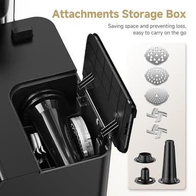 AAOBOSI Meat Grinder Electric 3000W Max with Touch Color Screen, Auto-Reverse & Built-in Storage - 3 Speed Settings,Grinding, Sausage & Kibbe Making for Home Use, Stainless Steel - Image 3