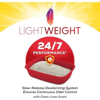 Purina Tidy Cats LightWeight 24/7 Performance Odor control, Multi-Cat, Clumping, 99.9 Percent Dust Free Cat Litter - 17 lb. Box - Image 4