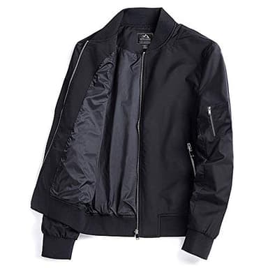 TACVASEN Jackets for Men Black Jacket Casual Mens Jackets Casual Stylish Lightweight Mens Windbreaker Jackets Lightweight Track Jacket Men's Jacket - Image 7