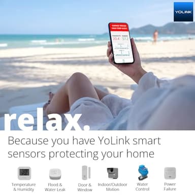 YoLink Smart Wireless Temperature & Humidity Sensor, 3-Pack, Wide Temp Range for Fridge, Green House, Pet Cage, App Alerts, Emails, Text/SMS alerts- Hub Required - Image 8