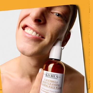 Kiehl's Calendula Deep Cleansing Face Wash, Balances Skin While Gently Removing Impurities, Soothing and Refreshing, Boosts Moisture Barrier for Soft-Feeling Skin, Paraben + Sulfate Free - 16.9 fl oz - Image 6