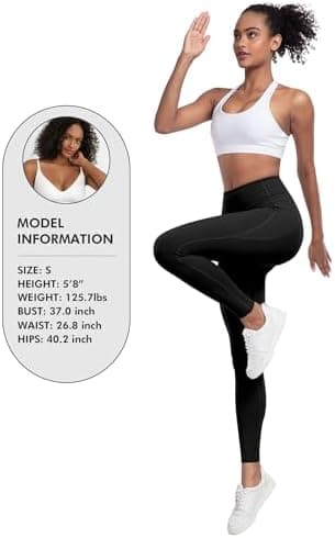 LZYVOO Leggings with Pockets for Women, 6 Packs Soft High Waisted Tummy Control Workout Yoga Pants - Image 8