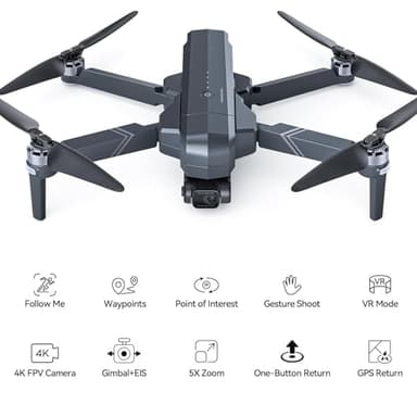 Ruko F11GIM2 Drones with Gimbal+EIS 4K Camera for Adults, 96 Min Long Flight Time 16404ft Long Range FPV, Auto Return Home with GPS, Level 6 Wind Resistance, Foldable Quadcopter - Image 8