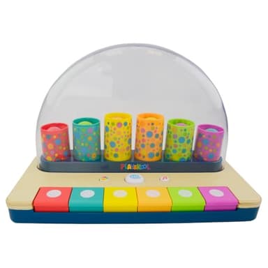 Playskool Little Wonders Pop-A-Tune - Toy - Colorful Tubes & Keys Teach Cause & Effect - Silly Sounds and Classic Piano - for 12 Months+ - Image 1
