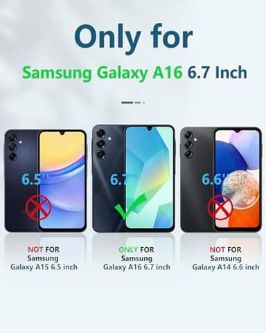 FNTCASE for Samsung Galaxy A16-5G Case: Phone Case with Built-in Screen Protector Protective Silicone Cell Phone Cover Rugged Shockproof Full Protection Slim Dual Layer Case - Image 2