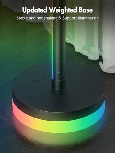 OIYN Corner Floor Lamp, RGBICW LED Corner Lamp with 1300lm Smart Modern Floor Lamp,App & Remote Control,Music Sync,Color Changing Standing Lamp for Bedroom Living Room and Gaming Rooms - Image 4